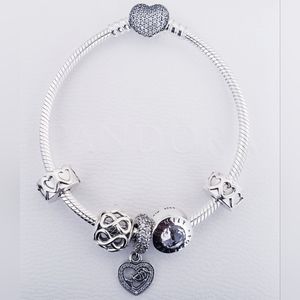 ❤️ 6pc Authentic Pandora MOTHER'S BRACELET GIFT 🎁 SET